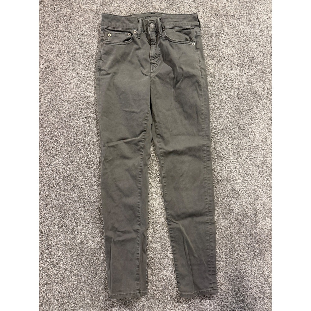 American Eagle Pants Mens 26x30 Gray Skinny Flex Cotton Blend Stretch Chino